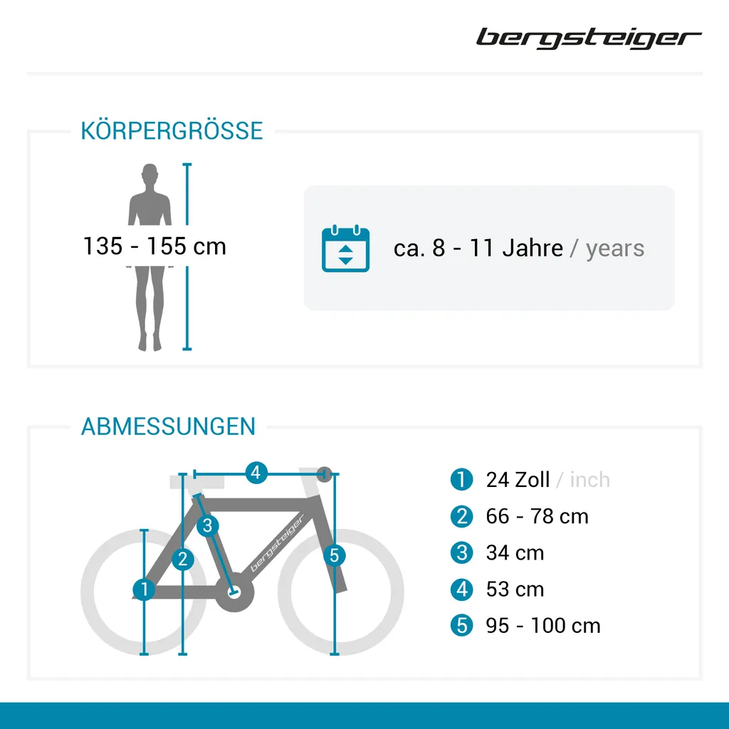 Bergsteiger Atlantis 24 Zoll Kinderfahrrad – Bild 5